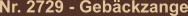 Nr. 2729 - Gebäckzange