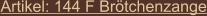 Artikel: 144 F Brötchenzange